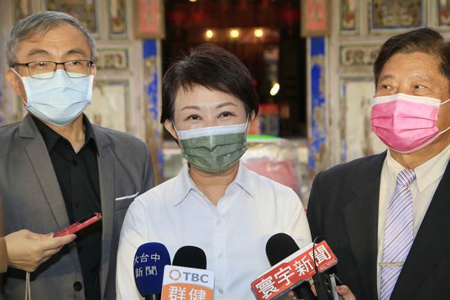 台中市长卢秀燕强调，希望总统蔡英文支持台中抗空污的决心，守护台中市民健康。（陈世宗摄）