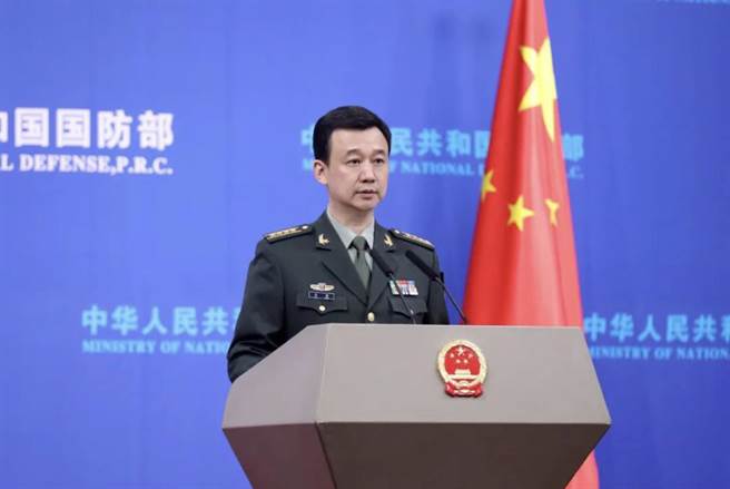 大陆国防部发言人吴谦指出，航母台海训练将是常态。取自大陆国防部