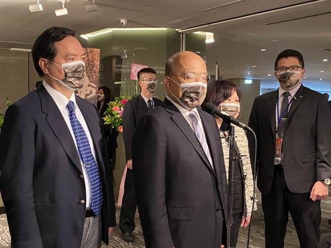 行政院院長蘇貞昌今天出席五一勞動節表揚。（林良齊攝）