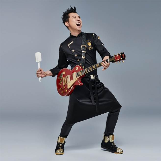 哈林拍摄主视觉不忘发挥音乐顽童的摇滚精神。（哈林工作室提供）