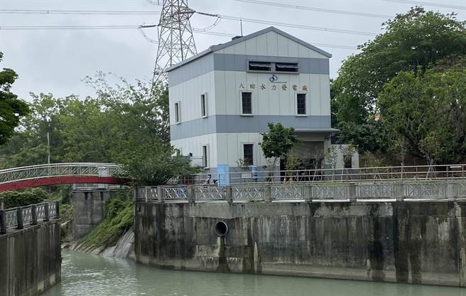 水情严峻，八田水力发电厂发电大受影响。（刘秀芬摄）