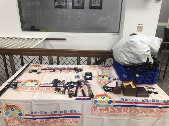 近来蔡嫌在林边、南州一带频传失窃案，住家、农地都受害，民眾大骂「贼仔太贪心」，几乎什么都偷。（警方提供／谢佳潾屏东传真）