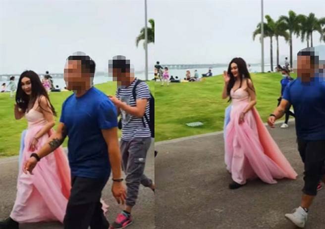 路人巧遇温碧霞，关掉美顏直拍影片曝光，网友惊呼「真的老了」。(图/ 摘自微博)