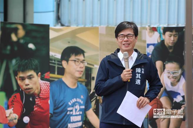 陳其邁推動建設楠梓坑運動中心，預計113年完工提供市民使用。(圖:高雄市政府提供)