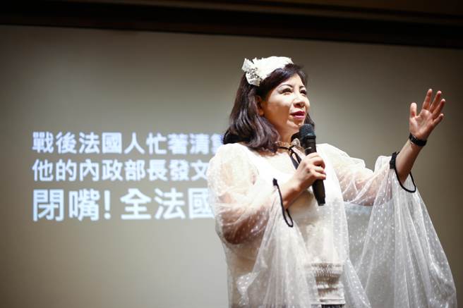 陈文茜表示，典范人物不需要有伟大的身分、经歷和形象，只需要做到无私。（邓博仁摄）