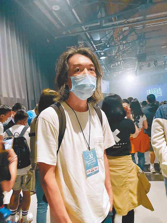 戴佩妮老公西米露昨特地到场力挺。（许雅淳摄）