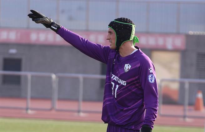 大同美籍门将戴明陆本季首次出赛，就缴出门清演出。（中华足协提供）