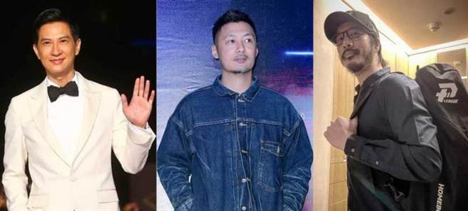 张家辉（左）、余文乐（中）、王力宏（右）都曾是身材健美的肌肉男。（图／翻摄自网路）