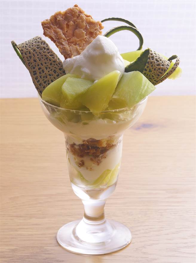 
茨城哈密瓜圣代。（照片联想国际提供）