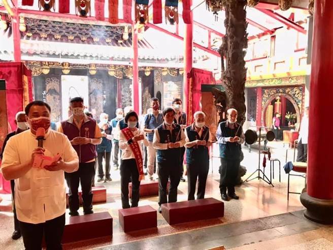 景福宫1日刚举办完注生娘娘圣诞千秋祝寿三献法会。(庙方提供／蔡依珍桃园传真)