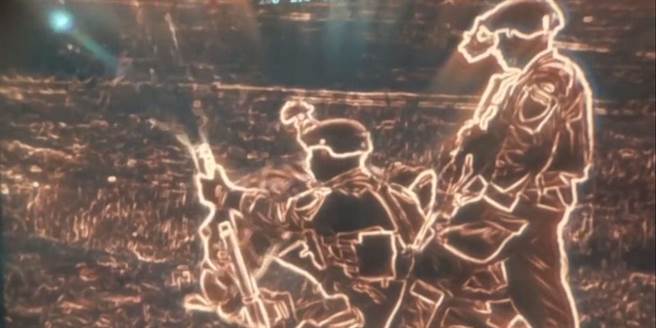 美军新型夜视镜ENVG-B的视觉效果，人员的部分被轮廓强化。(图/美国陆军)