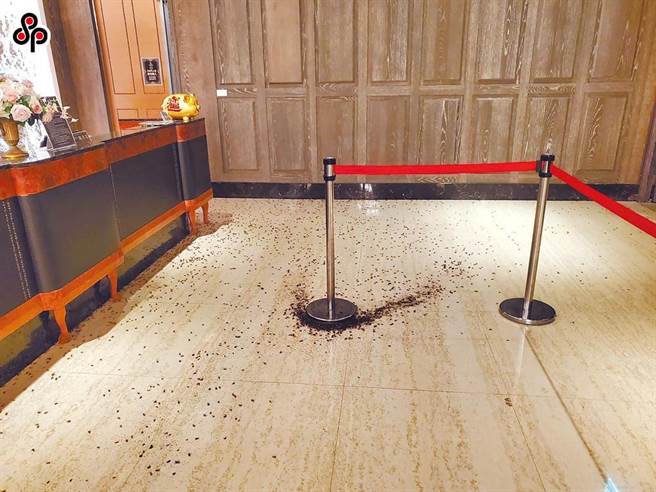 台北市大安义警中队3日晚间在鉅星匯国际宴会厅举办餐会，双北警察局长都参加，结果晚间柜台竟遭黑衣人泼撒上千只蟑螂。（本报系资料照）