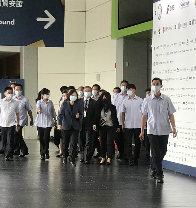 蔡英文：台湾不只是国际资安防热区更是第一线练兵场。（曾薏苹摄）