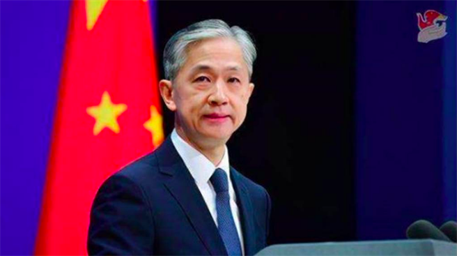 中国外交部发言人汪文斌。（新华社）