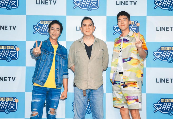 莊凱勛（左起）、黃秋生、蔡凡熙昨出席記者會。（LINE TV提供）