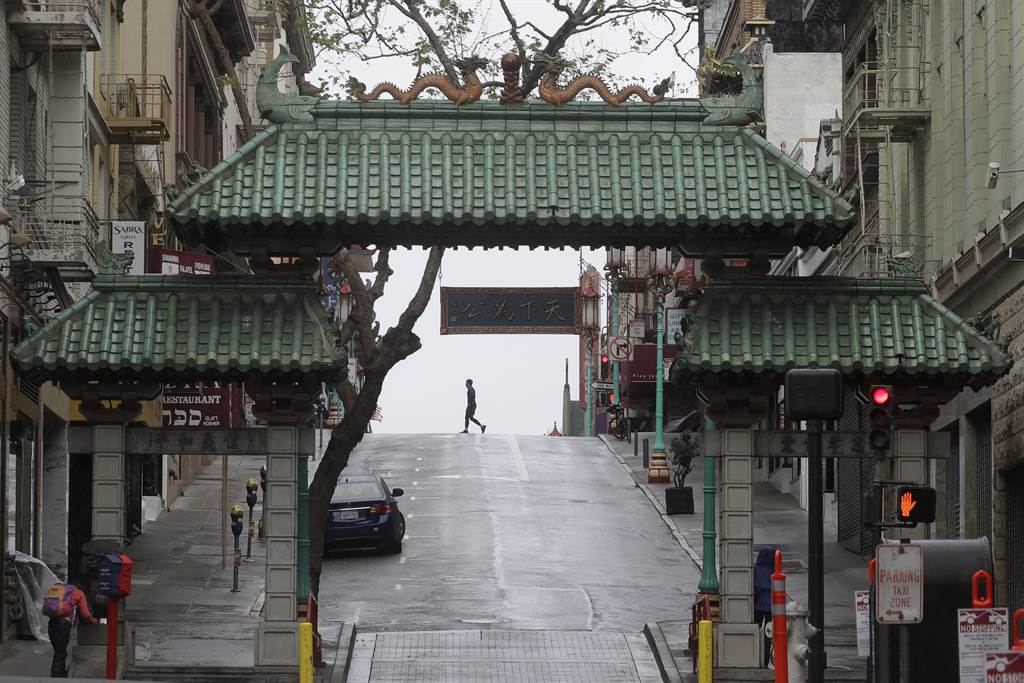 美国旧金山又有亚裔老年人遭到攻击。图为旧金山唐人街。（图／美联社）(photo:ChinaTimes)
