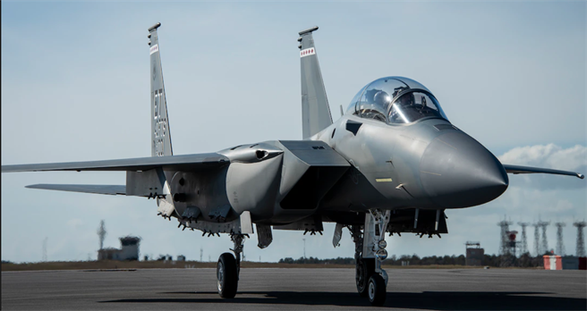 美国空军最新升级的F-15EX战机（见图）也参加了2021「北方边缘」（Northern Edge）军演。（美国空军）