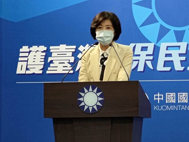 国民党主席选举期程拍板  5／7公告 6月初领表登记  7／24投票。图为发言人王育敏。（黄福其摄）