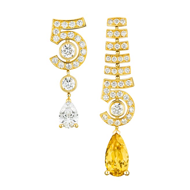 香奈儿N°5 DROP耳环，184万8000元。（CHANEL提供）