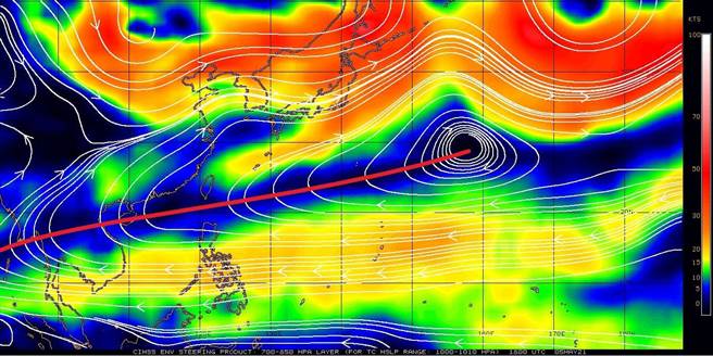 郑明典指出，越来越强的副高压，恐为梅雨季投下变数。（翻摄郑明典脸书）
