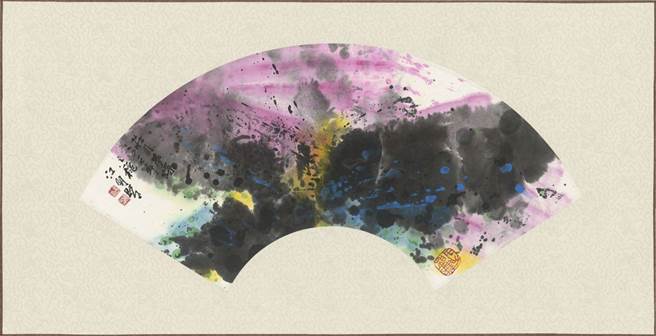 台湾美术院院士精品义卖展中江明贤教授的作品「庄周梦蝶」。（台湾美术院提供）