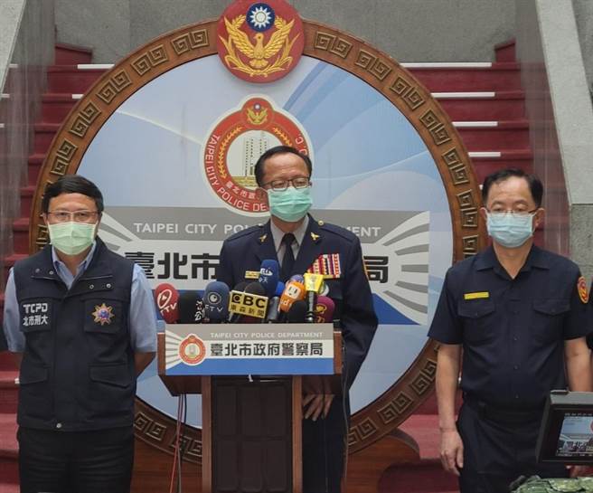 市警局长陈嘉昌主持破案记者会，宣示扫黑决心。（图／警方提供）
