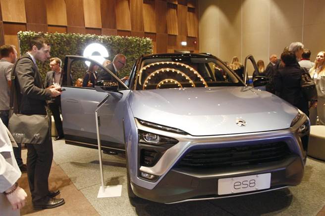 大陸電動汽車廠蔚來，將外銷挪威市場。圖／新華社