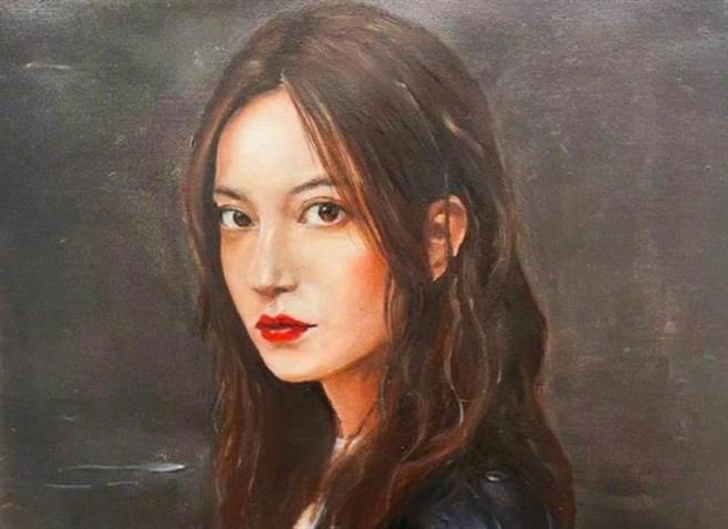 该男过去有替赵薇画过一幅画像。(图/ 摘自微博)