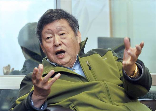 圖為傅建中2012年11月27日在台北接受專訪的畫面。（資料照）
