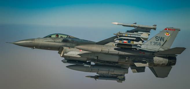 美国空军F-16战机的资料照。（美国空军）