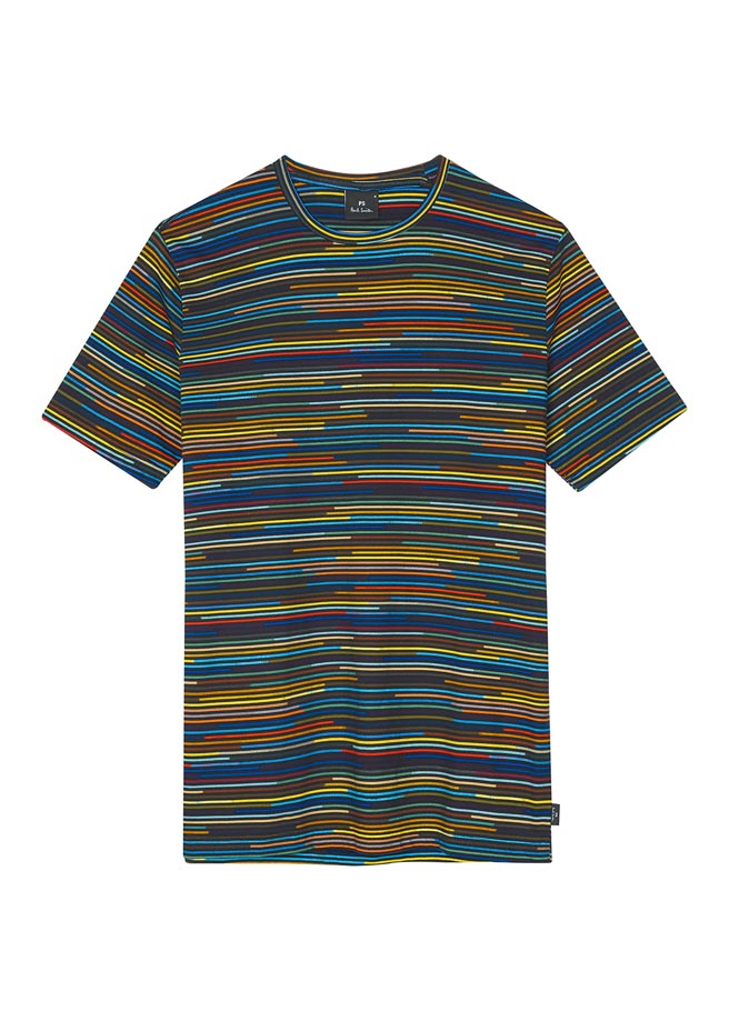 PS Paul Smith彩色细条纹短T恤，4500元。（Paul Smith提供）