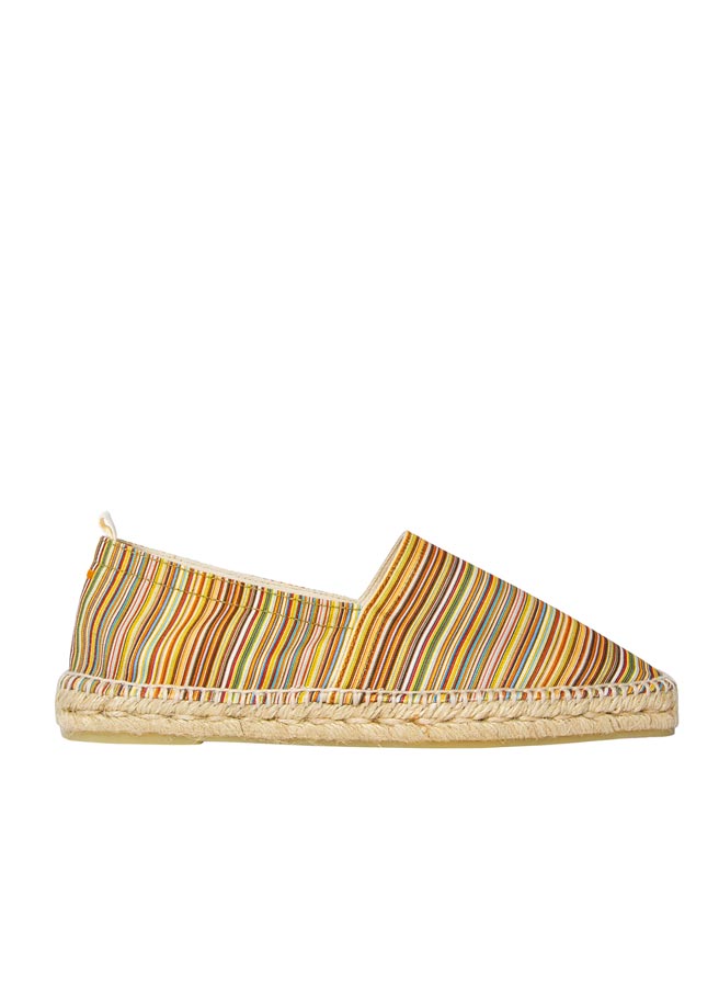 Paul Smith X Castaner细彩条Pablo鞋款，7800元。（Paul Smith提供）