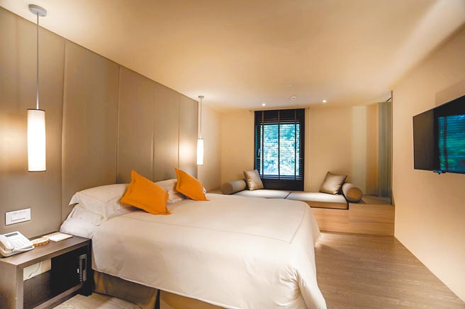 北投大地酒店「丹凤套房」拥15坪空间。（北投大地酒店提供）