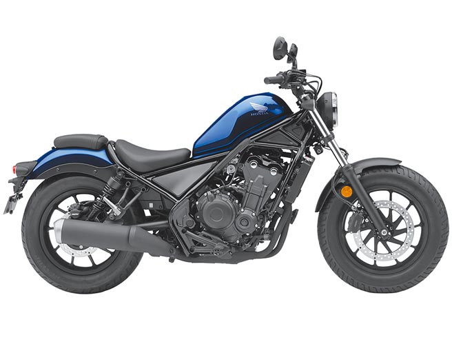2021 Honda Rebel500有着随兴帅气的外观。（台湾本田提供）