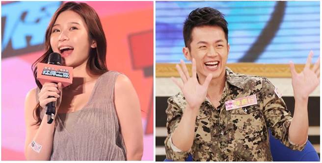 雞排妹鄭家純(左)以及焦糖哥哥陳嘉行(右)。(中時資料照)