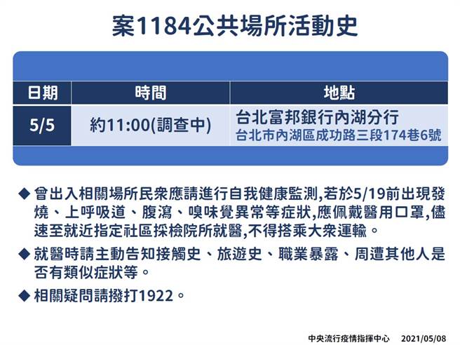 案1184足迹。（指挥中心提供）