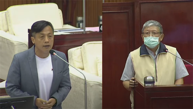 台北市长柯文哲10日赴议会专案报告。（摘自柯P直播）