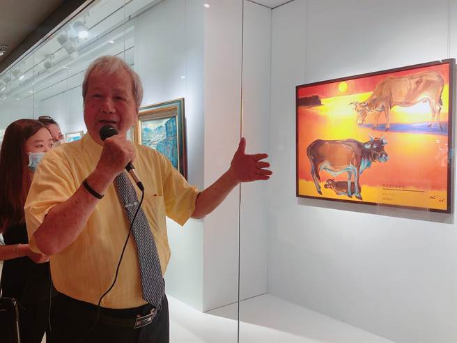 中友時尚藝廊即日起舉辦「情深中友-倪朝龍油畫版畫個展」。（馮惠宜攝）