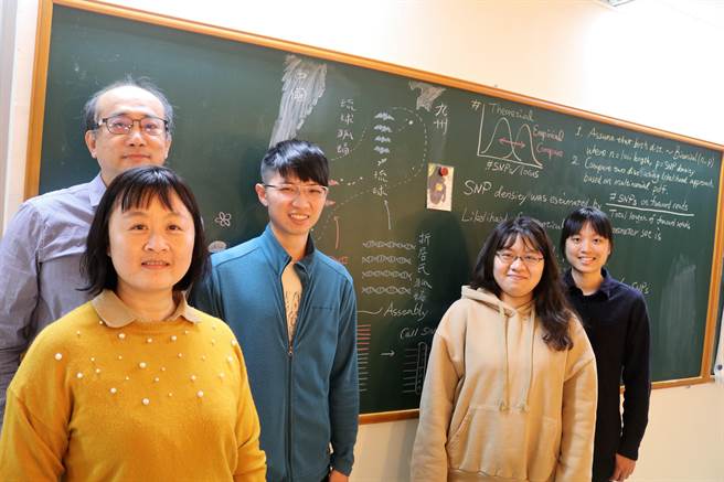 阳明交大助理教授可文亚（后排左一）实验室合影。（阳明交大提供／林志成台北传真）