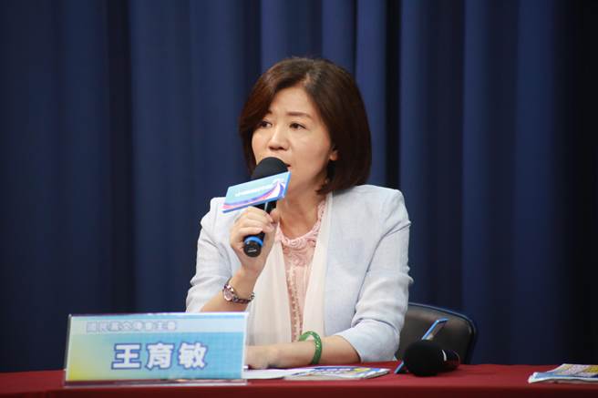 國民黨文傳會主委王育敏。（趙婉淳攝）