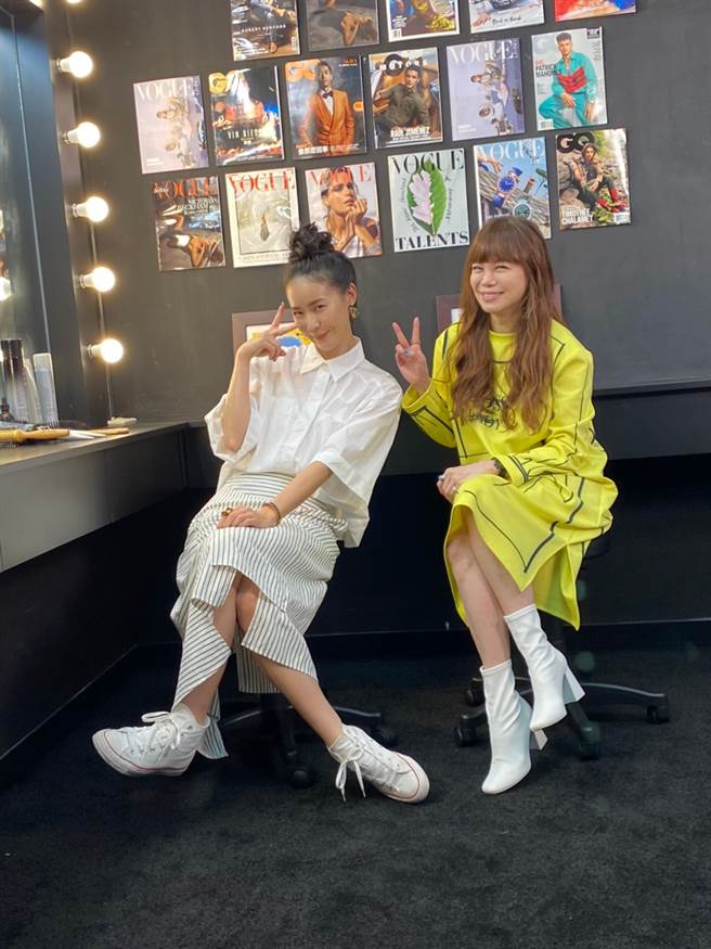 氣質女星鍾瑤與溫筱鴻一起前進東區。(圖/溫筱鴻提供)