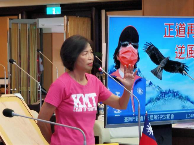 台南市议员王家贞质询指出，卫生局编列100万元不孕症补助却排富，面对人口负成长的国安危机，台南市的人口政策何在？（洪荣志摄）