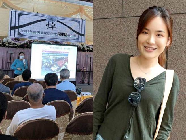 板橋監理站6日在板殯舉辦「酒駕生命教育體驗」課，陳沂表示支持酒駕犯近距接觸震撼場面。(照片/台北區監理所 提供、游定剛 拍攝)