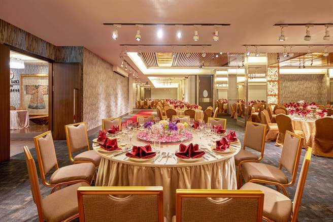 各家星级饭店均表示，宴会厅将严加力行防疫管理。（示意图／台北凯撒大饭店提供）