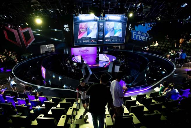 英雄联盟电竞比赛。（达志影像）