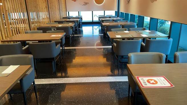 因應防疫超前部署，饗賓餐旅七大品牌全台46家分店採隔桌帶位。（圖／饗賓餐旅）　