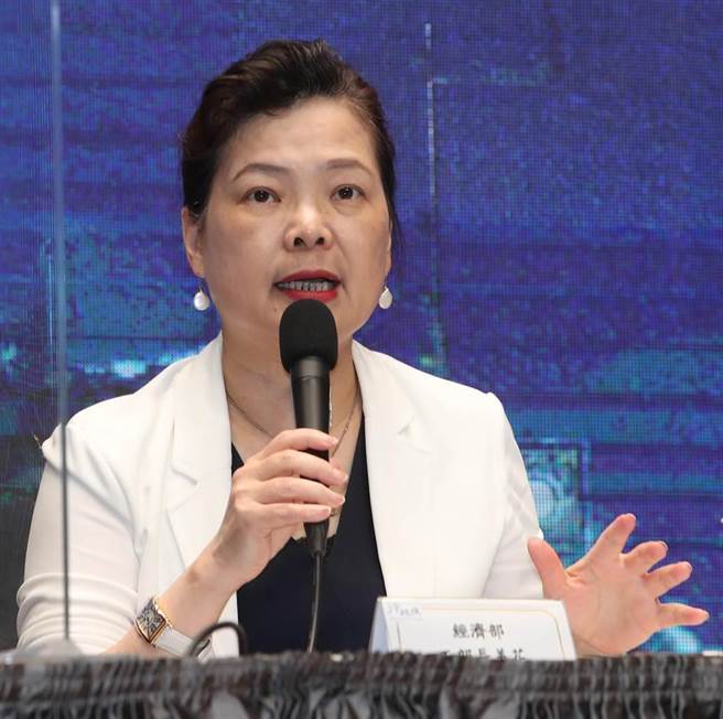经济部长王美花。（刘宗龙摄）