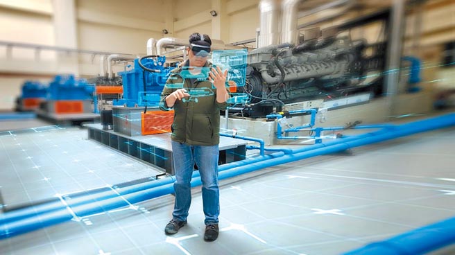 新北推動智慧防汛平台，防汛更快速，圖為MR訓練應用模擬圖。（新北市水利局提供／葉德正新北傳真）