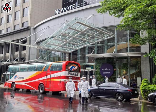 图为过去诺富特旅馆染疫群聚事件时的清空封馆画面。(资料照)