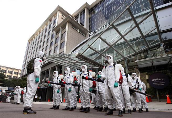 消毒完毕后诺富特将作为专责防疫旅馆。（范扬光摄）
